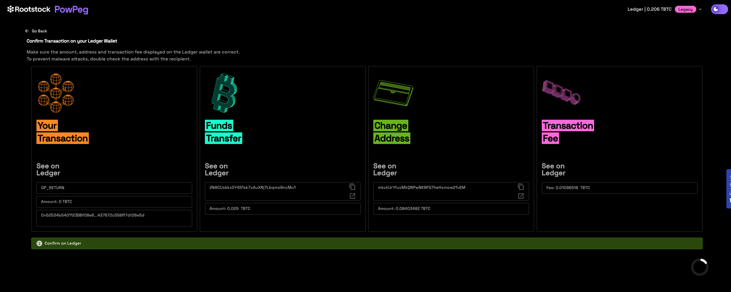 View transaction summary